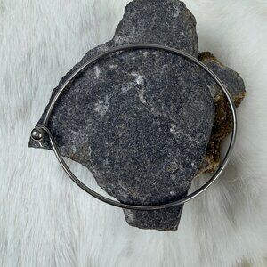 Silver Tone Wire Cuff Bracelet